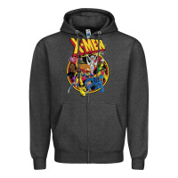 Charcoal Heather x m.e.n ani.ma.ted series retro 90s t shirt Zipper Hoodie - artisFamous