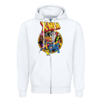 White x m.e.n ani.ma.ted series retro 90s t shirt Zipper Hoodie - artisFamous