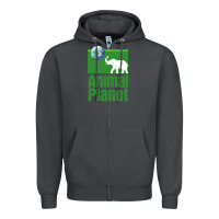 Smoke ANIMAL PLANET Zipper Hoodie - artisFamous