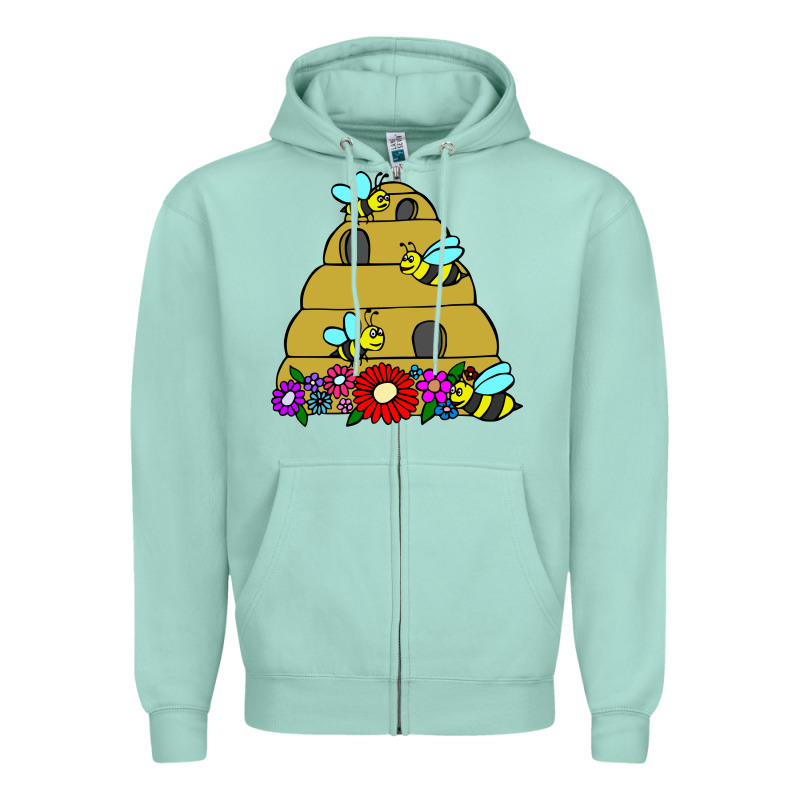 Bee Hive Zipper Hoodie by artisFamous | Teevron