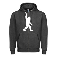 Charcoal Heather the mountain sasquatch Zipper Hoodie - artisFamous