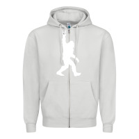 Dove Grey the mountain sasquatch Zipper Hoodie - artisFamous