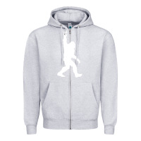 Heather Grey the mountain sasquatch Zipper Hoodie - artisFamous
