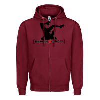 Burgundy ridiculousness Zipper Hoodie - artisFamous