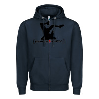 Navy ridiculousness Zipper Hoodie - artisFamous