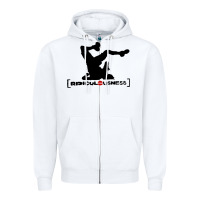 White ridiculousness Zipper Hoodie - artisFamous
