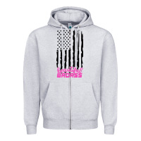 Heather Grey beautiful badass american Zipper Hoodie - artisFamous
