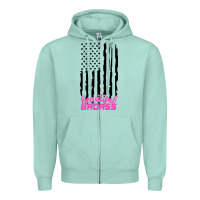 Seafoam beautiful badass american Zipper Hoodie - artisFamous