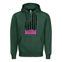 Sports Green beautiful badass american Zipper Hoodie - artisFamous