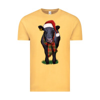 Vintage Mustard black angus Vintage Tee - RanaPortraitStore