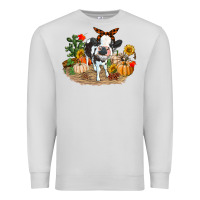 Dove Grey Fall baby cow Premium Sweatshirt - RanaPortraitStore