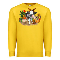 Lemon Fall baby cow Premium Sweatshirt - RanaPortraitStore