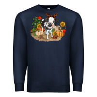 Navy Fall baby cow Premium Sweatshirt - RanaPortraitStore