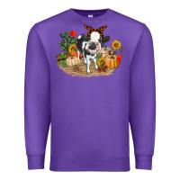 Purple Fall baby cow Premium Sweatshirt - RanaPortraitStore