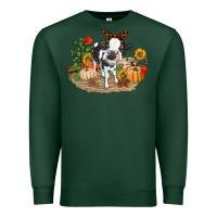 Sports Green Fall baby cow Premium Sweatshirt - RanaPortraitStore