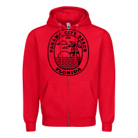 Red panama city beach florida Zipper Hoodie - artisFamous