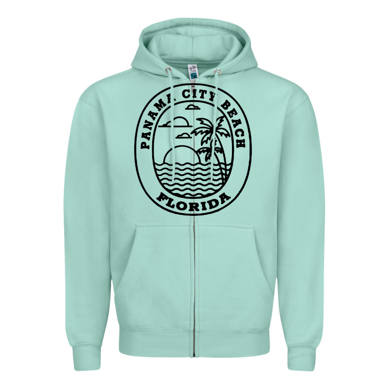 Panama City Beach Florida Zipper Hoodie by artisFamous | Teevron