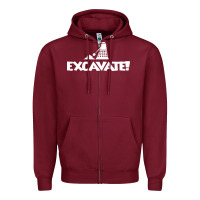 Excavate Funny Zipper Hoodie | Teevron