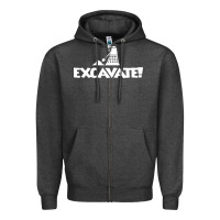 Charcoal Heather excavate funny Zipper Hoodie - artisFamous