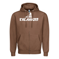 Chestnut excavate funny Zipper Hoodie - artisFamous