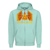 Seafoam shiva hinduism modular synthesizer synth Zipper Hoodie - artisFamous