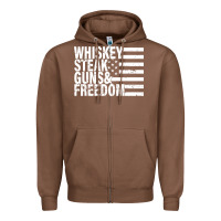 Chestnut whiskey steak guns freedom Zipper Hoodie - artisFamous