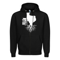 Black texas roots vintage usa Zipper Hoodie - artisFamous