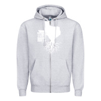 Heather Grey texas roots vintage usa Zipper Hoodie - artisFamous