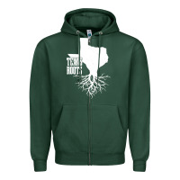 Sports Green texas roots vintage usa Zipper Hoodie - artisFamous