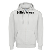 Dove Grey theta network Zipper Hoodie - artisFamous