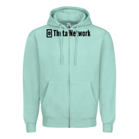Seafoam theta network Zipper Hoodie - artisFamous