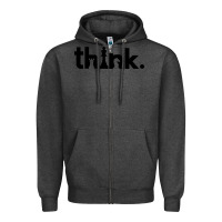 Charcoal Heather think chess Zipper Hoodie - artisFamous