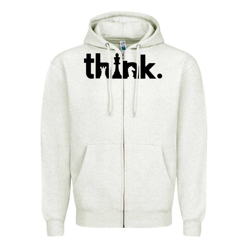 Think Chess Zipper Hoodie by artisFamous | Teevron
