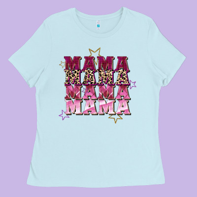 Mama Mama Mama Mama Mother's Day Ladies Tee Designed By Fadigitalartstudio
