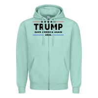 Seafoam trump 2024 Zipper Hoodie - artisFamous
