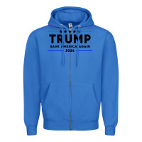 True Royal trump 2024 Zipper Hoodie - artisFamous