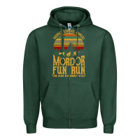 Sports Green middle earth's annual mordor fun run Zipper Hoodie - artisFamous