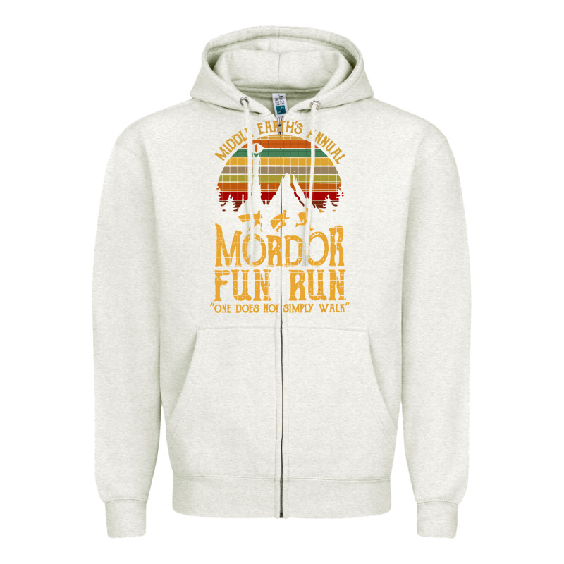 Middle Earth's Annual Mordor Fun Run Zipper Hoodie by artisFamous | Teevron