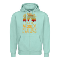 Seafoam middle earth's annual mordor fun run Zipper Hoodie - artisFamous