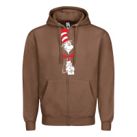 Chestnut dr seuss the cat in the hat Zipper Hoodie - artisFamous