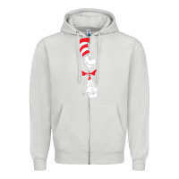 Dove Grey dr seuss the cat in the hat Zipper Hoodie - artisFamous