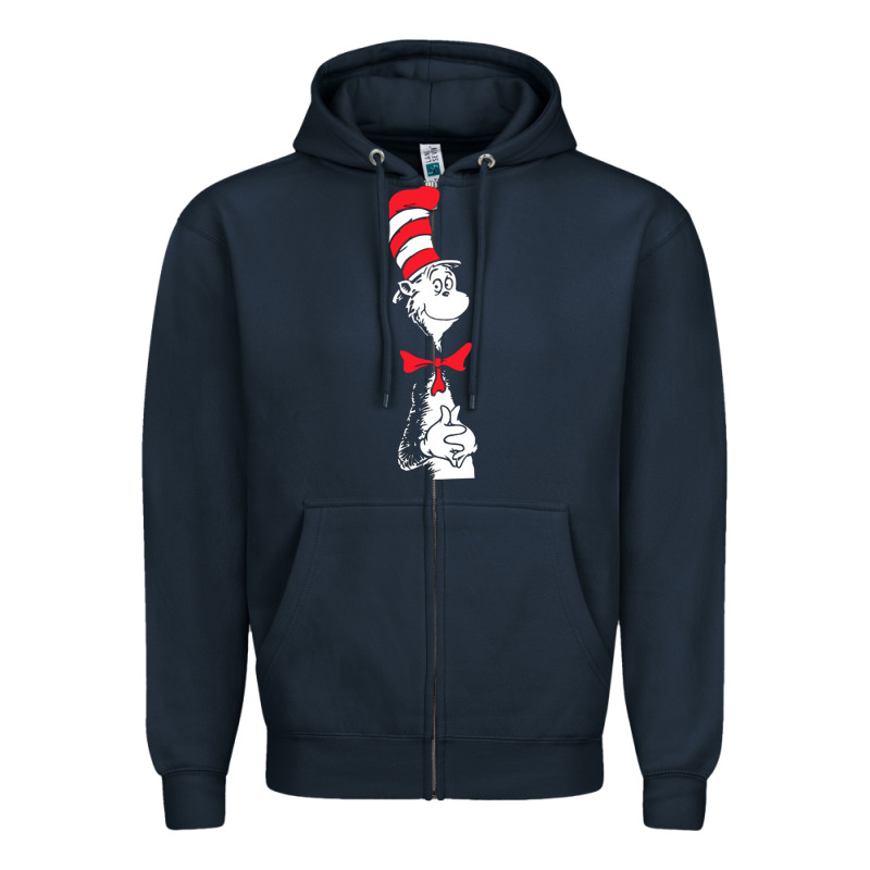 Dr Seuss The Cat In The Hat Zipper Hoodie by artisFamous | Teevron