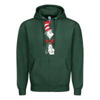 Sports Green dr seuss the cat in the hat Zipper Hoodie - artisFamous