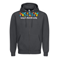 Smoke autism seeing the world differently Zipper Hoodie - artisFamous
