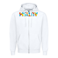 White autism seeing the world differently Zipper Hoodie - artisFamous