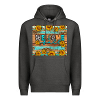 Charcoal Heather Welcome fall Premium Hoodie - Artiststas
