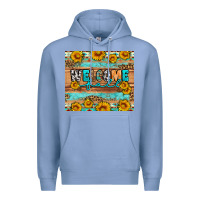 Colony Blue Welcome fall Premium Hoodie - Artiststas