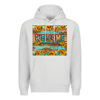 Dove Grey Welcome fall Premium Hoodie - Artiststas
