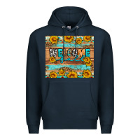 Navy Welcome fall Premium Hoodie - Artiststas