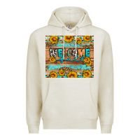 Oatmeal Heather Welcome fall Premium Hoodie - Artiststas